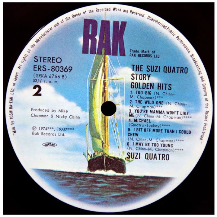 Виниловая пластинка SUZI QUATRO ‎– The Suzi Quatro Story - Golden Hits, 1975 (LP)