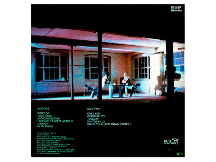 Виниловая пластинка YAZOO ‎– Upstairs At Eric's, 1982 (LP)