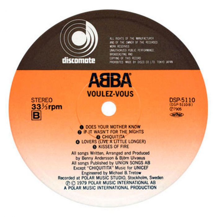 Виниловая пластинка ABBA ‎– Voulez-Vous, 1979 (LP, Rare)