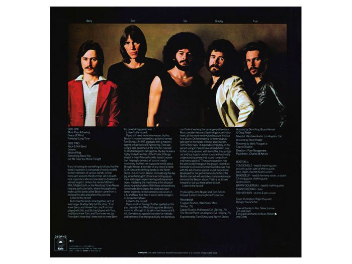 Виниловая пластинка BOSTON ‎– Boston, 1976 (LP)