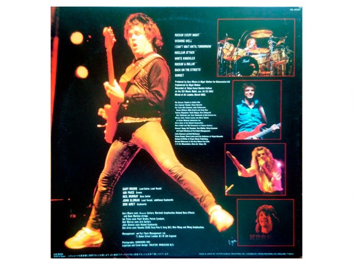 Виниловая пластинка GARY MOORE ‎– Rockin' Every Night - Live In Japan, 1983 (LP, Promo)