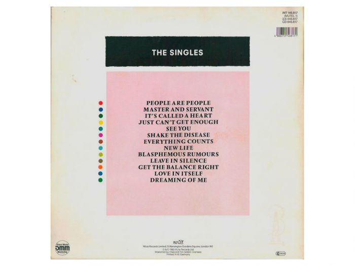 Виниловая пластинка DEPECHE MODE ‎– The Singles 81 → 85, 1985 (LP, Grey Vinyl)