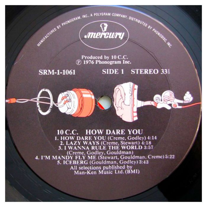 Виниловая пластинка 10CC ‎– How Dare You!, 1976 (LP)