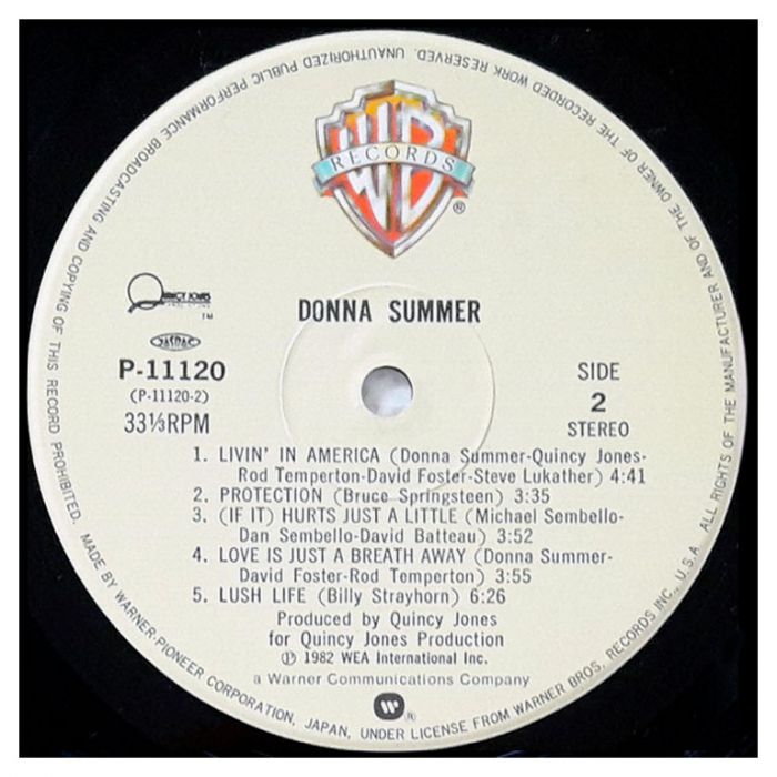 Виниловая пластинка DONNA SUMMER ‎– Donna Summer, 1982 (LP)