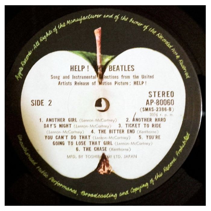 Виниловая пластинка THE BEATLES ‎– Help! (Original Motion Picture Soundtrack), 1965/1974 (LP)