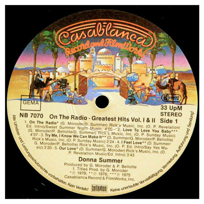 Виниловая пластинка DONNA SUMMER ‎– On The Radio - Greatest Hits Volumes I & II, 1979 (2LP)