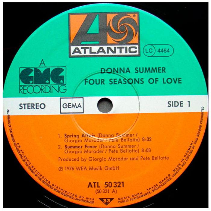 Виниловая пластинка DONNA SUMMER ‎– Four Seasons Of Love, 1976/1977 (LP)