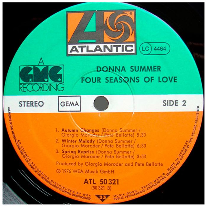Виниловая пластинка DONNA SUMMER ‎– Four Seasons Of Love, 1976/1977 (LP)
