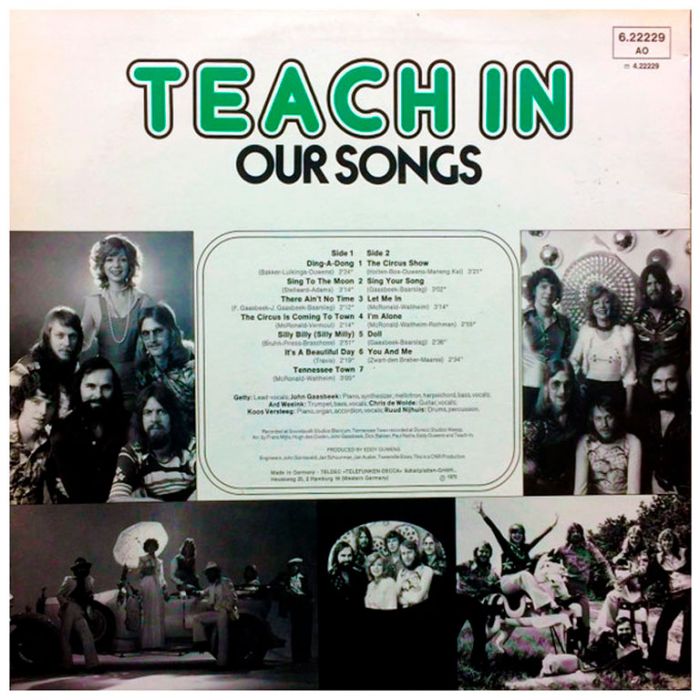 Виниловая пластинка TEACH-IN ‎– Our Songs, 1975 (LP)
