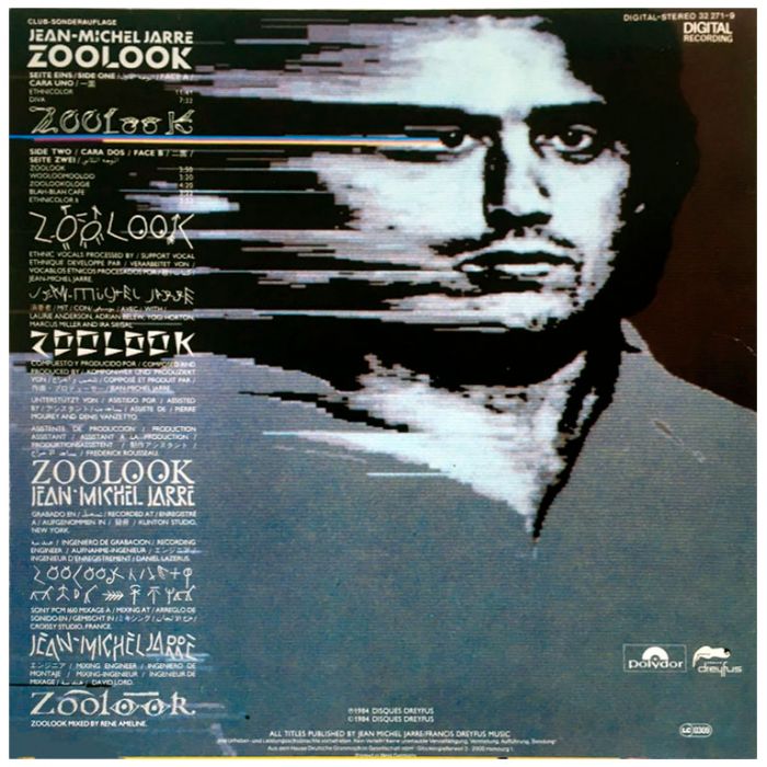 Виниловая пластинка JEAN-MICHEL JARRE - Zoolook, 1984 (LP, Club Edition)