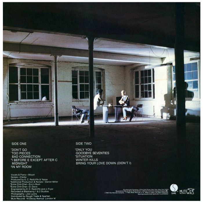 Виниловая пластинка YAZOO ‎– Upstairs At Eric's, 1982 (LP)