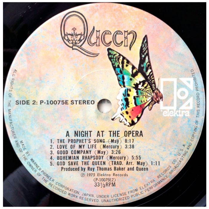 Виниловая пластинка QUEEN ‎– A Night At The Opera, 1975 (LP)