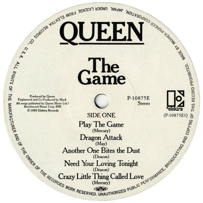 Виниловая пластинка QUEEN ‎– The Game, 1980 (LP)
