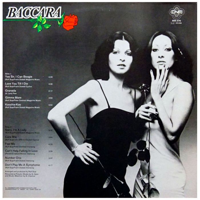 Виниловая пластинка BACCARA ‎– Baccara, 1977 (LP)