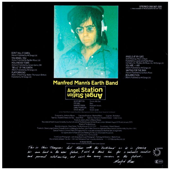 Виниловая пластинка MANFRED MANN'S EARTH BAND ‎– Angel Station, 1979 (LP)