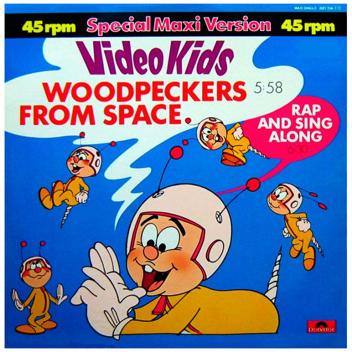 Виниловая пластинка VIDEO KIDS – Woodpeckers From Space, 1984 (EP, Maxi-Single)