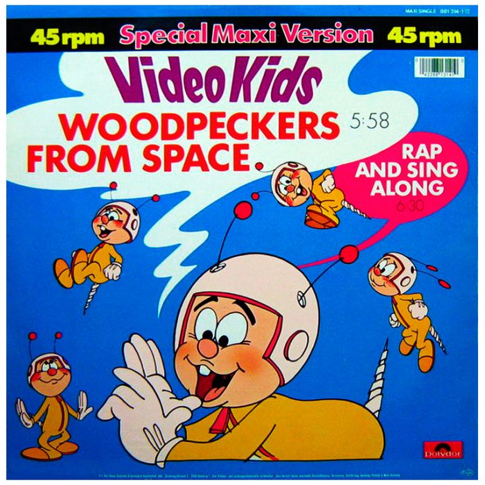 Виниловая пластинка VIDEO KIDS – Woodpeckers From Space, 1984 (EP, Maxi-Single)