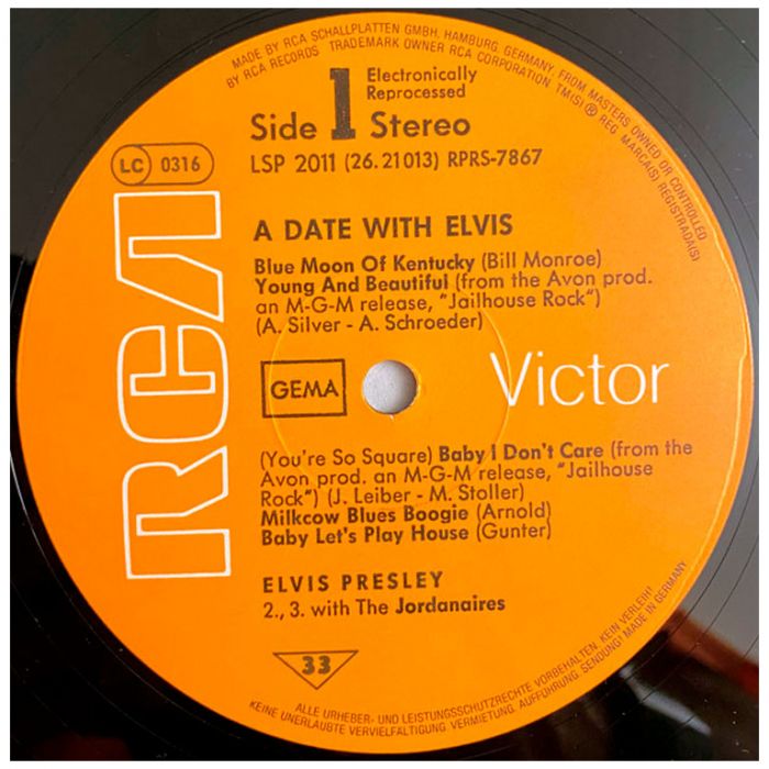 Виниловая пластинка ELVIS PRESLEY - A Date With Elvis, 1959/1965 (LP)