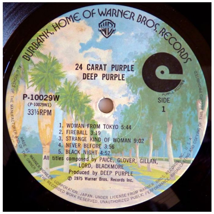 Виниловая пластинка DEEP PURPLE ‎– 24 Carat Purple, 1975 (LP)