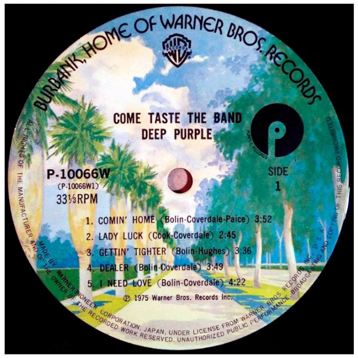 Виниловая пластинка DEEP PURPLE ‎– Come Taste The Band, 1975 (LP)