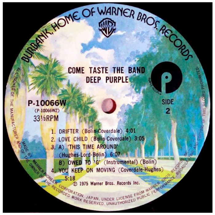 Виниловая пластинка DEEP PURPLE ‎– Come Taste The Band, 1975 (LP)