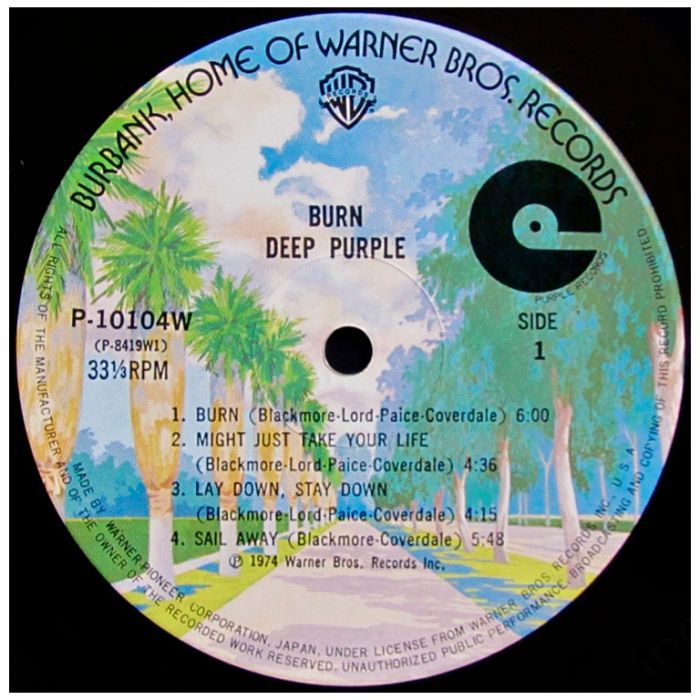 Виниловая пластинка DEEP PURPLE ‎– Burn, 1974 (LP, Reissue 1976)