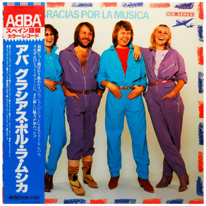 Виниловая пластинка ABBA ‎– Gracias Por La Musica, 1980 (LP, Red Transparent Vinyl)
