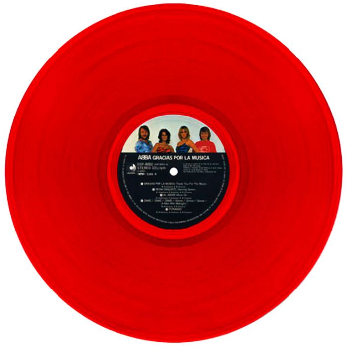 Виниловая пластинка ABBA ‎– Gracias Por La Musica, 1980 (LP, Red Transparent Vinyl)