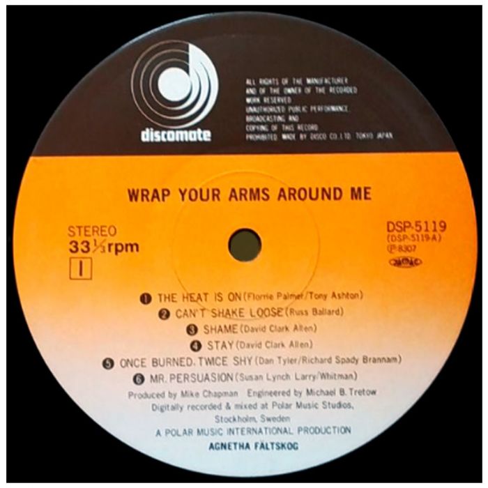 Виниловая пластинка AGNETHA FALTSKOG (ABBA) ‎– Wrap Your Arms Around Me, 1983 (LP)