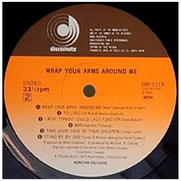 Виниловая пластинка AGNETHA FALTSKOG (ABBA) ‎– Wrap Your Arms Around Me, 1983 (LP)