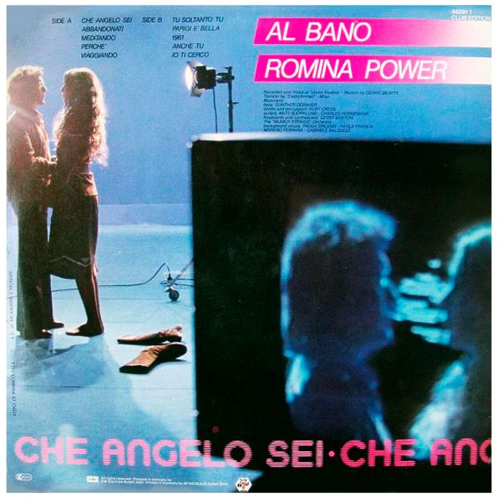 Виниловая пластинка AL BANO & ROMINA POWER ‎– Che Angelo Sei, 1982 (LP, Club Edition)