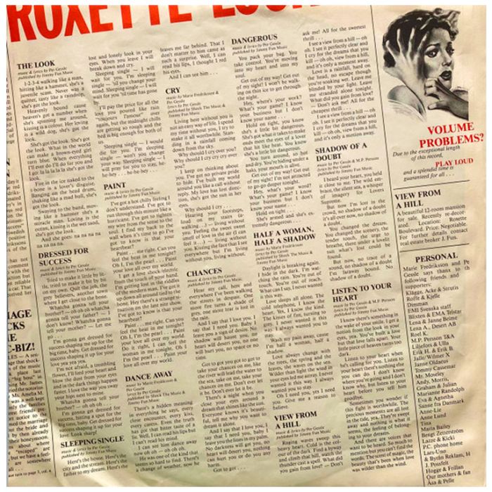 Виниловая пластинка ROXETTE ‎– Look Sharp!, 1988 (LP)