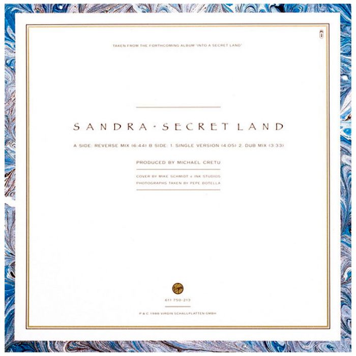 Виниловая пластинка SANDRA ‎– Secret Land (Extended Version), 1988 (EP, Maxi-Single)
