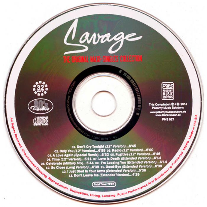Компакт диск SAVAGE ‎– The Original Maxi-Singles Collection, 2014 (CD, Compilation, Remastered, Unofficial Release 2023)