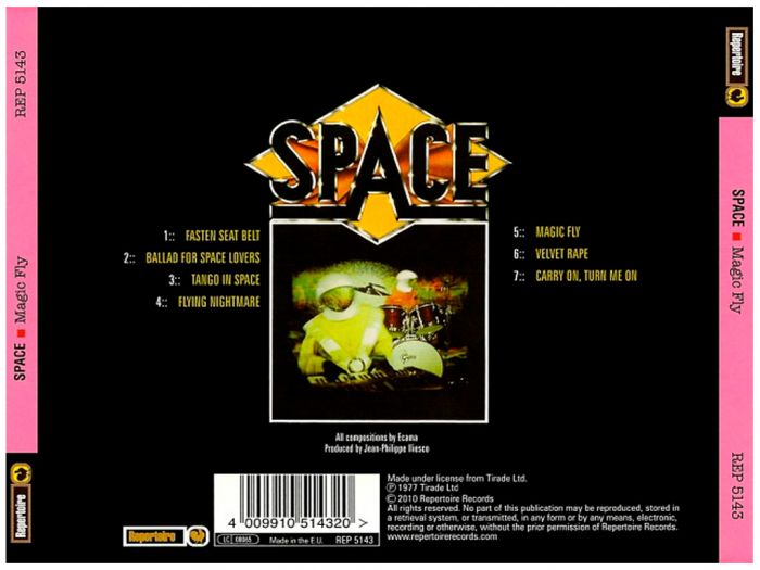 Компакт диск SPACE ‎– Magic Fly, 1977 (CD, Reissue, Unofficial Release 2010)