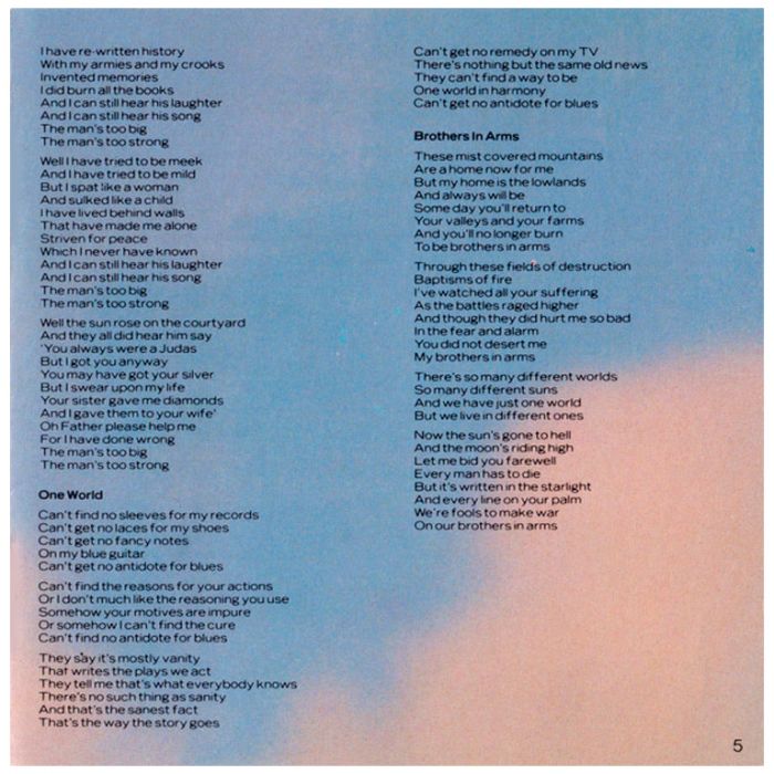 Компакт диск DIRE STRAITS – Brothers In Arms, 1985 (CD, Reissue, Remastered, Unofficial Release 1996)