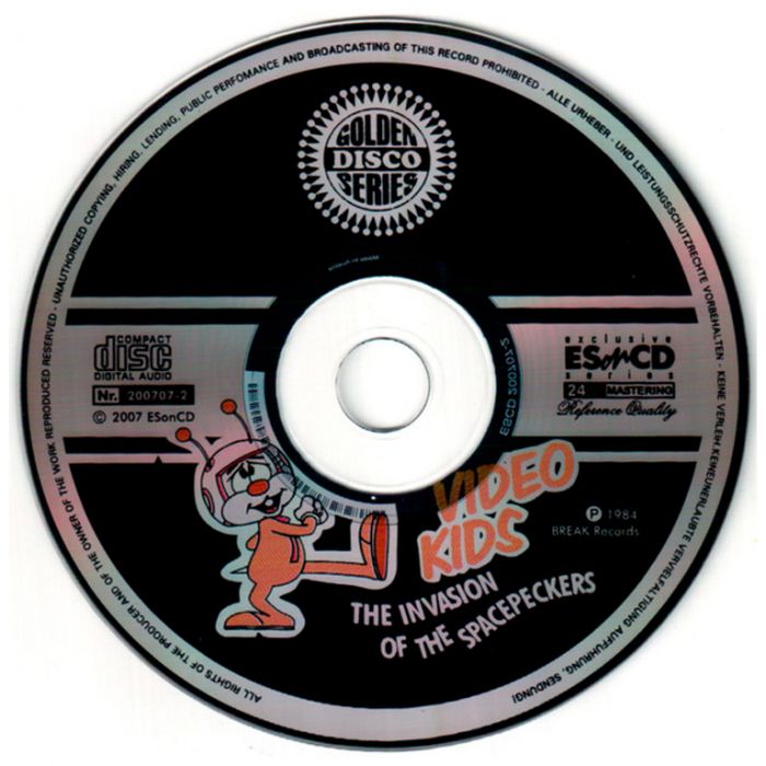 Компакт диск VIDEO KIDS ‎– The Invasion Of The Spacepeckers, 1984 (CD, Remastered, Unofficial Release 2007)