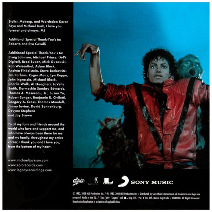 Компакт диск MICHAEL JACKSON ‎– Thriller 25, 1982 (CD, Remastered, Unofficial Release 2008)