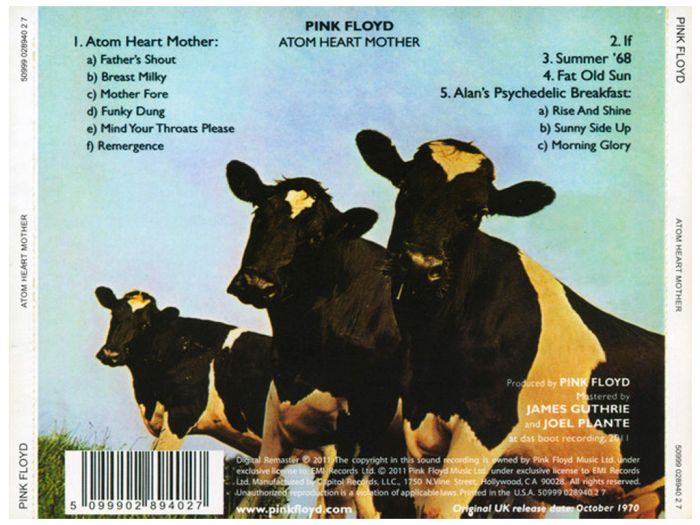 Компакт диск PINK FLOYD – Atom Heart Mother, 1970 (CD, Reissue, Remastered, Unofficial Release 2011)