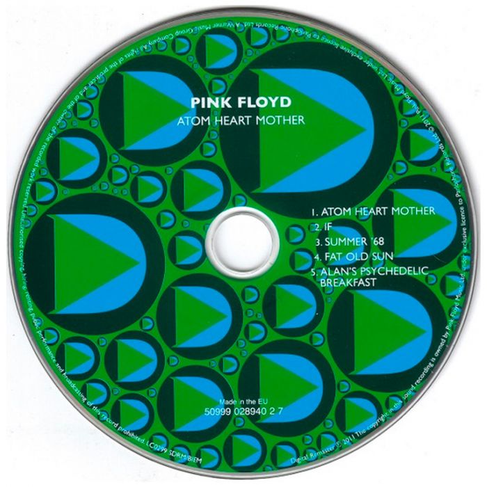 Компакт диск PINK FLOYD – Atom Heart Mother, 1970 (CD, Reissue, Remastered, Unofficial Release 2011)