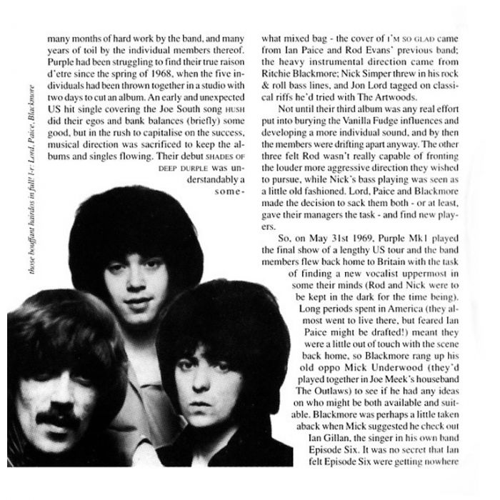 Компакт диск DEEP PURPLE – Deep Purple In Rock, 1970 (CD, Reissue, Anniversary Edition, Unofficial Release 1995)