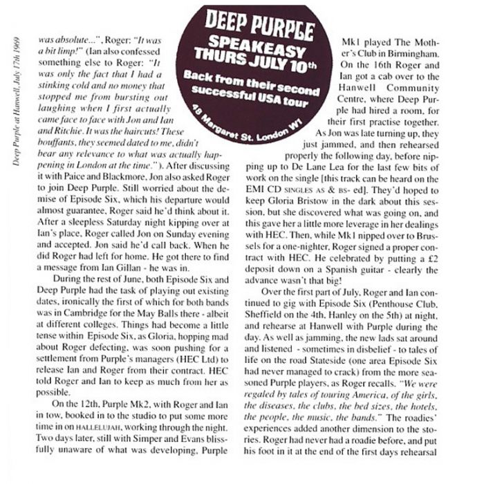 Компакт диск DEEP PURPLE – Deep Purple In Rock, 1970 (CD, Reissue, Anniversary Edition, Unofficial Release 1995)