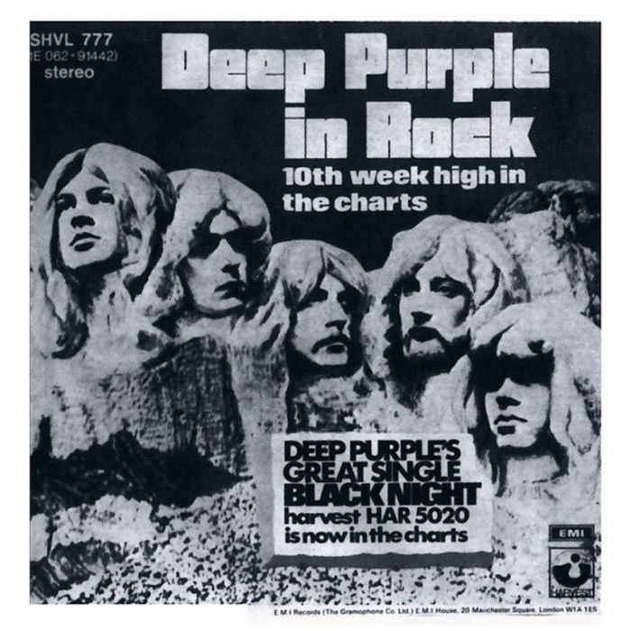 Компакт диск DEEP PURPLE – Deep Purple In Rock, 1970 (CD, Reissue, Anniversary Edition, Unofficial Release 1995)