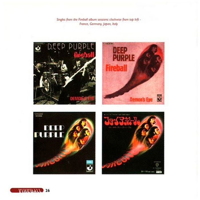 Компакт диск DEEP PURPLE – Fireball, 1971 (CD, Reissue, Remastered, 25th Anniversary Edition, Unofficial Release 1996)
