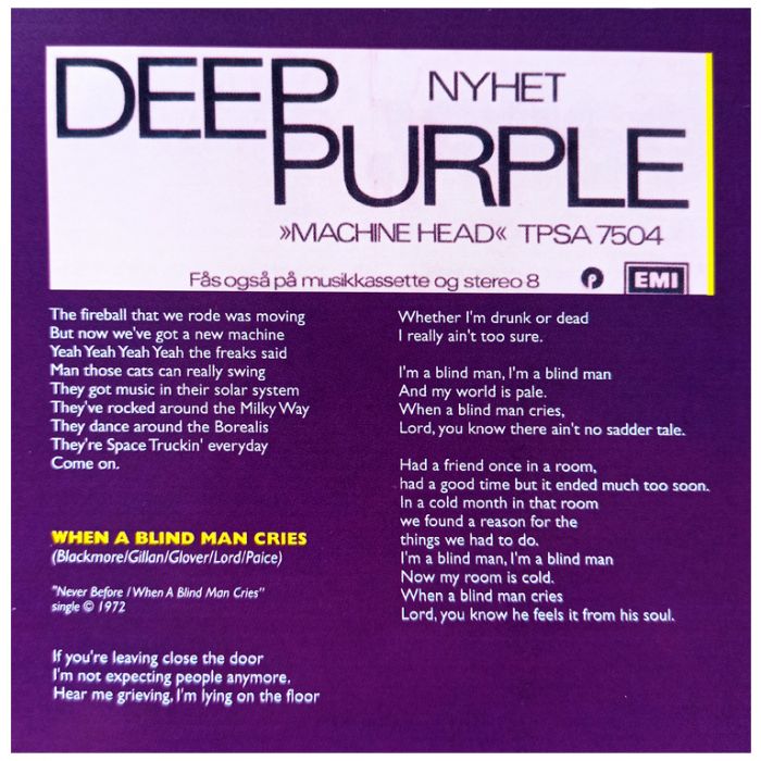 Компакт диск DEEP PURPLE – Machine Head, 1972 (CD, Reissue, Remix & Remaster, 50th Anniversary Edition, Unofficial Release 2024)