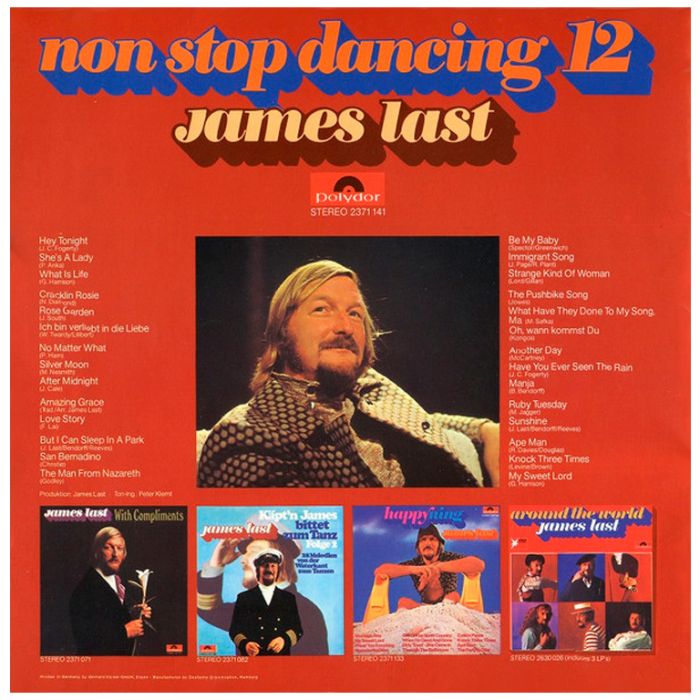 Виниловая пластинка JAMES LAST ‎– Non Stop Dancing 12, 1971 (LP)