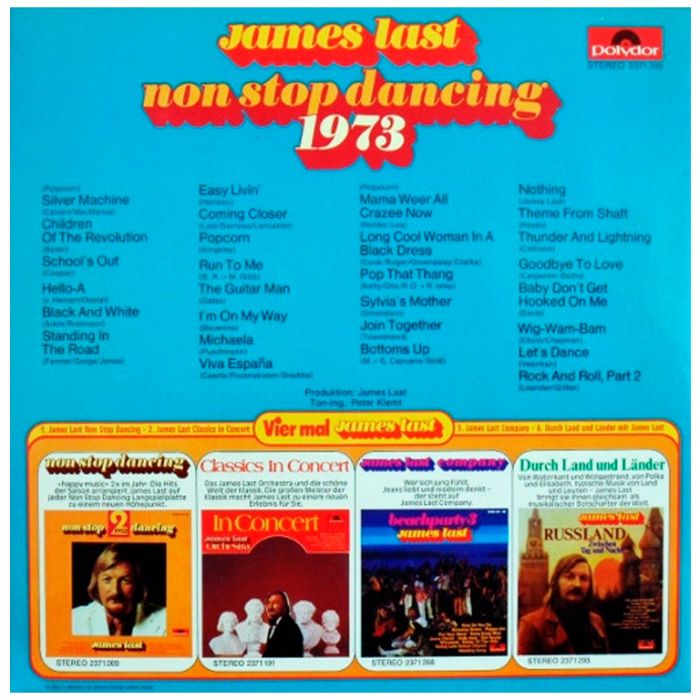 Виниловая пластинка JAMES LAST ‎– Non Stop Dancing '73, 1973 (LP)