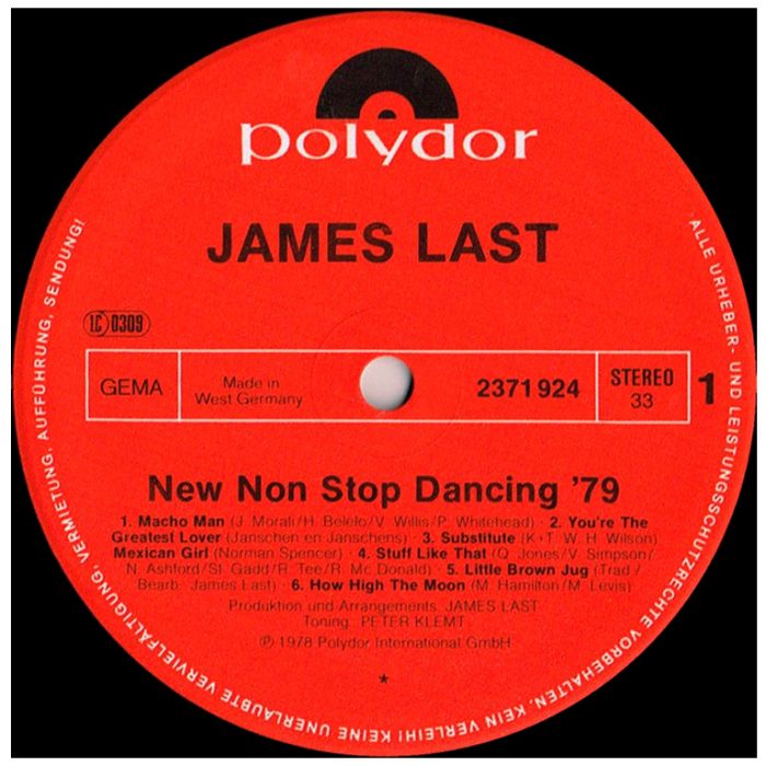 Виниловая пластинка JAMES LAST ‎– Non Stop Dancing '79, 1979 (LP)